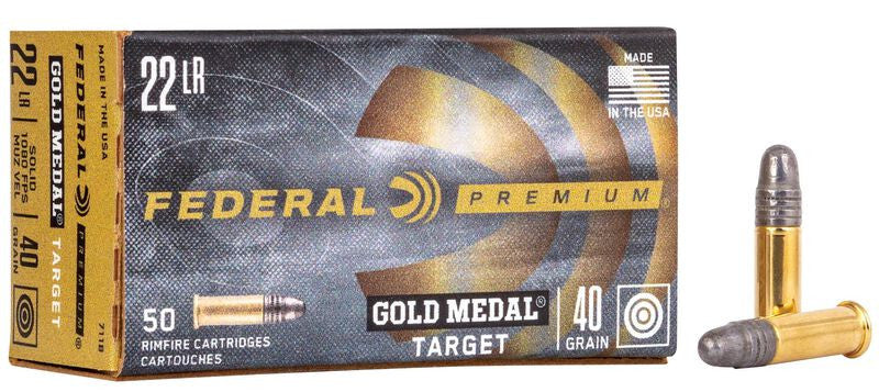 BALA FEDERAL Gold Medal Target - .22LR - 40 grains - LRN & .22LR - 40 grains - LRN