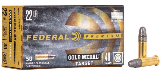 BALA FEDERAL Gold Medal Target - .22LR - 40 grains - LRN & .22LR - 40 grains - LRN