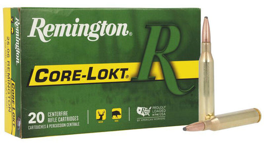 MUNICIÓN METÁLICA REMINGTON CORE-LOKT - 25-06 REM & 25-06 Rem 120 Grains