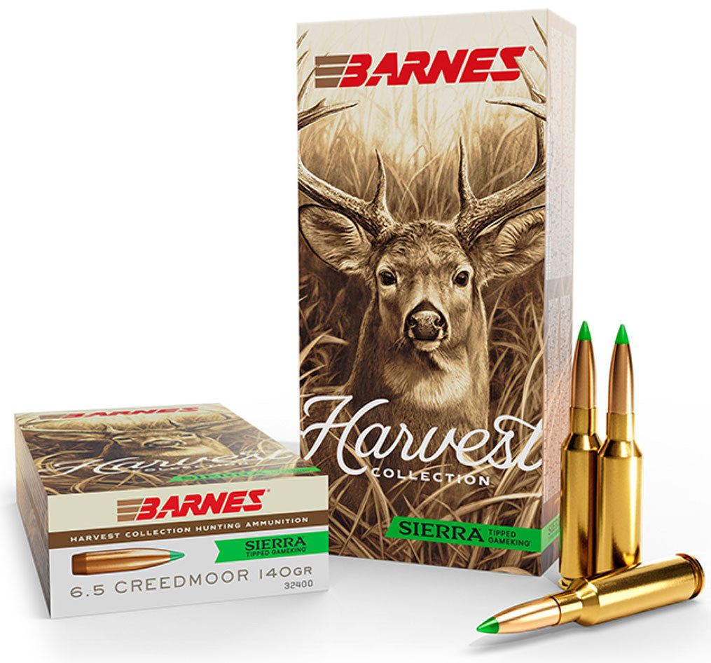 BALAS BARNES HARVEST COLLECTION SIERRA TIPPED GAMEKING - 6.5 CREEDMOOR - 140 GRAINS
