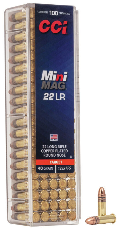 MUNICIÓN CCI MINI-MAG - .22 LR - 40 GRAINS - CPRN & .22 LR 40 GRAINS CPRN