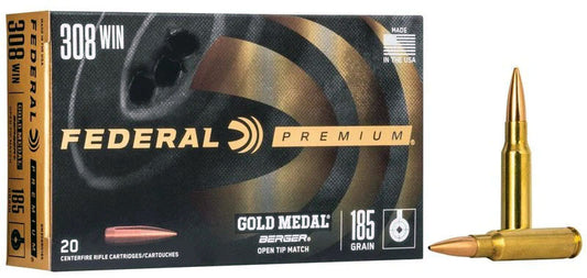 BALA FEDERAL GOLD MEDAL BERGER - 308 WIN. - 185 GRAINS