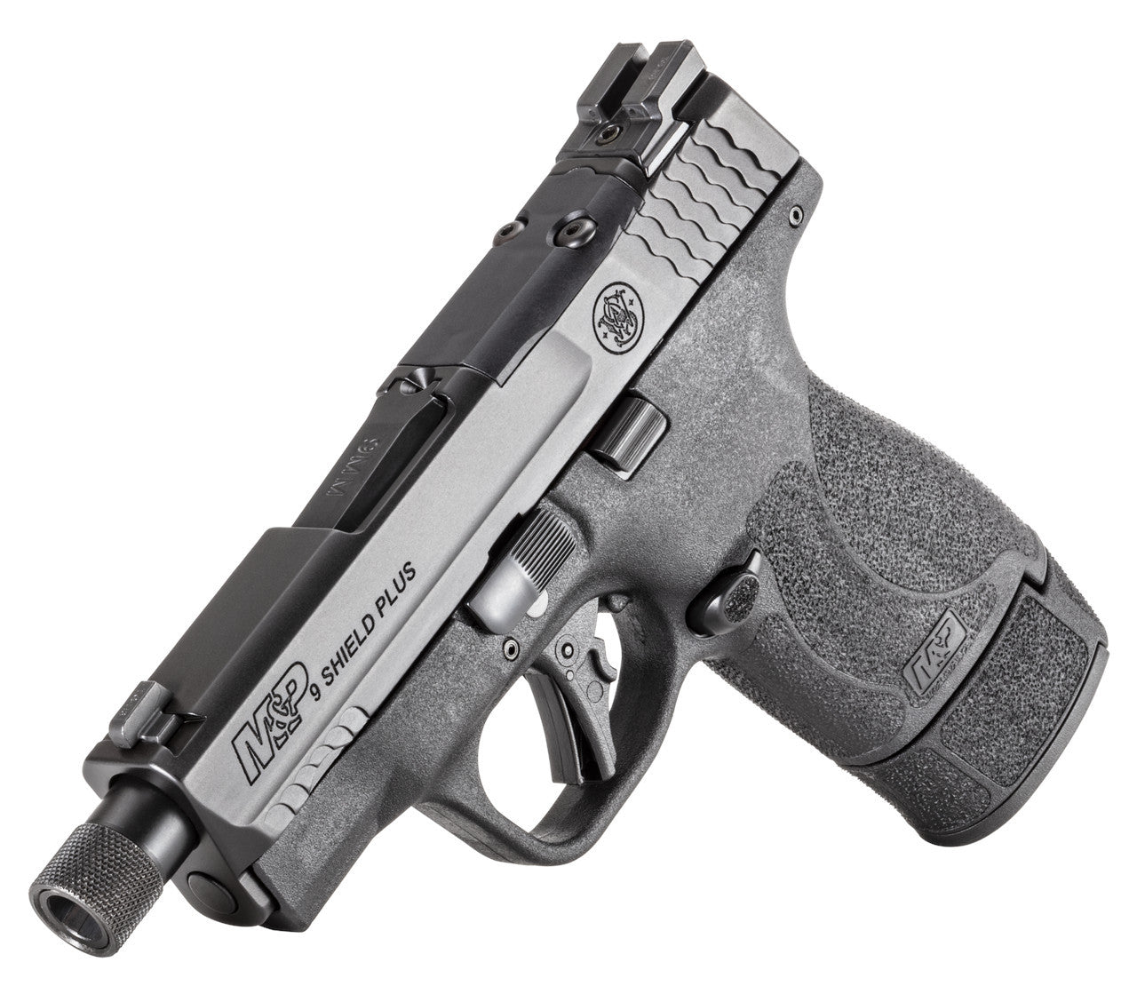 PISTOLA SMITH & WESSON M&P9 SHIELD PLUS 3.7" CAÑÓN ROSCADO (2)