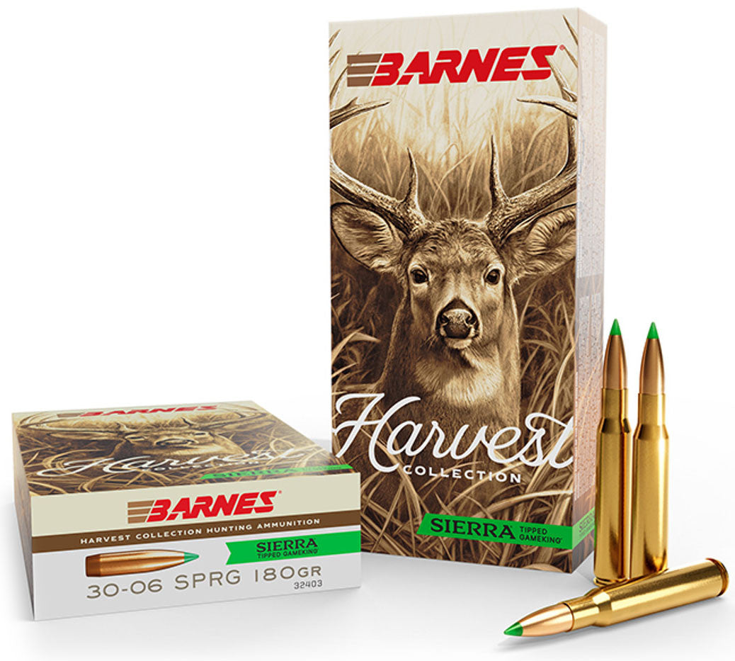 BALAS BARNES HARVEST COLLECTION SIERRA TIPPED GAMEKING - 30-06 - 180 GRAINS