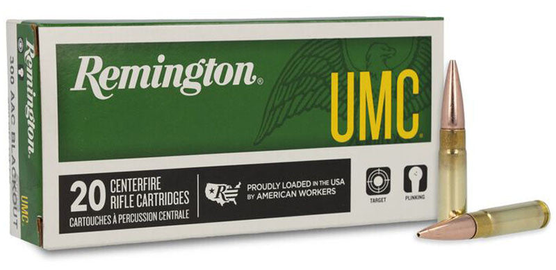 BALA REMINGTON UMC - 300 AAC BLK - FMJ & 150 grains - FMJ