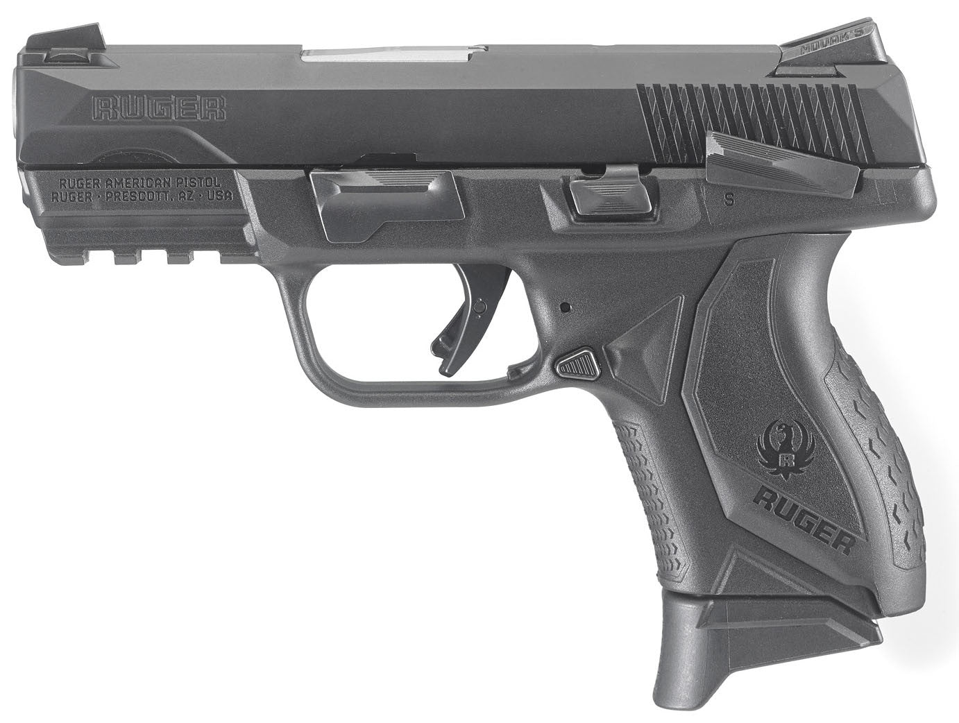 PISTOLA RUGER AMERICAN COMPACT 3.55” CON SEGURO MANUAL - 9MM. (5)