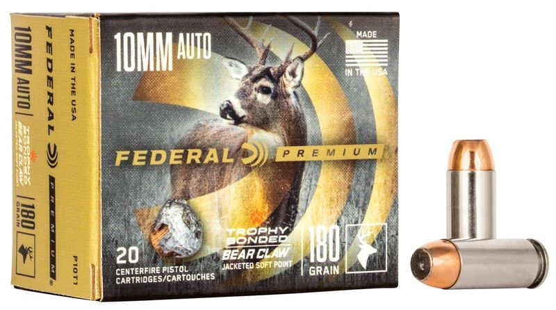 BALA FEDERAL Trophy Bonded Bear Claw - 10mm. Auto - 180 grains - JSP