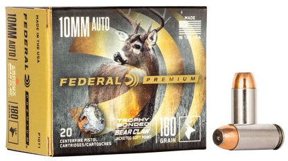 BALA FEDERAL Trophy Bonded Bear Claw - 10mm. Auto - 180 grains - JSP