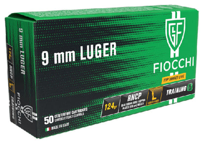 MUNICIÓN FIOCCHI TOP TARGET - 9MM. PARA. - 124 GRAINS - PUNTA DE PLOMO