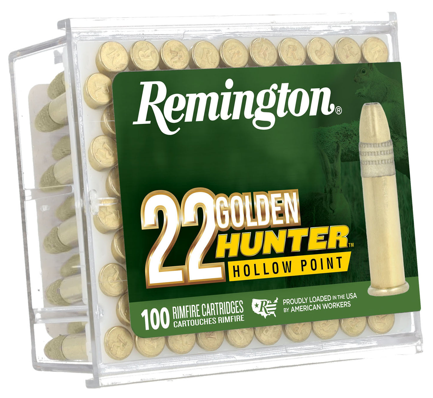 BALA REMINGTON .22 LR GOLDEN HUNTER HP - JHP & 40 grains - JHP