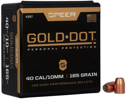 Puntas de bala SPEER Gold Dot HP - .400" - 165 grains & 165 grains