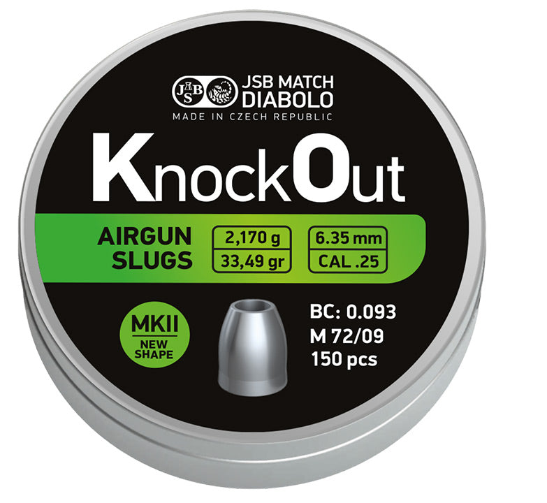 BALINES JSB KNOCK OUT CAL. 6,35MM (150 ud) MKII