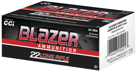 BALAS CCI BLAZER - .22 LR - 40 GRAINS - LRN