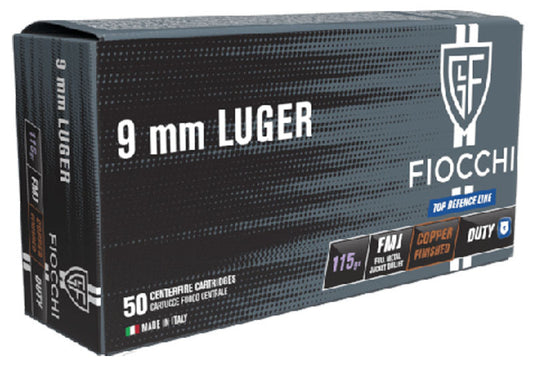 MUNICIÓN FIOCCHI TOP DEFENCE DUTY - 9MM. PARA. - 115 GRAINS - FMJ & 115 grains - FMJ