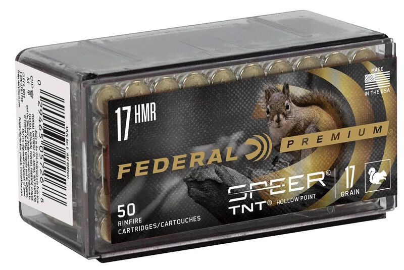 BALA FEDERAL Speer TNT - 17 HMR - 17 grains & 17 grains