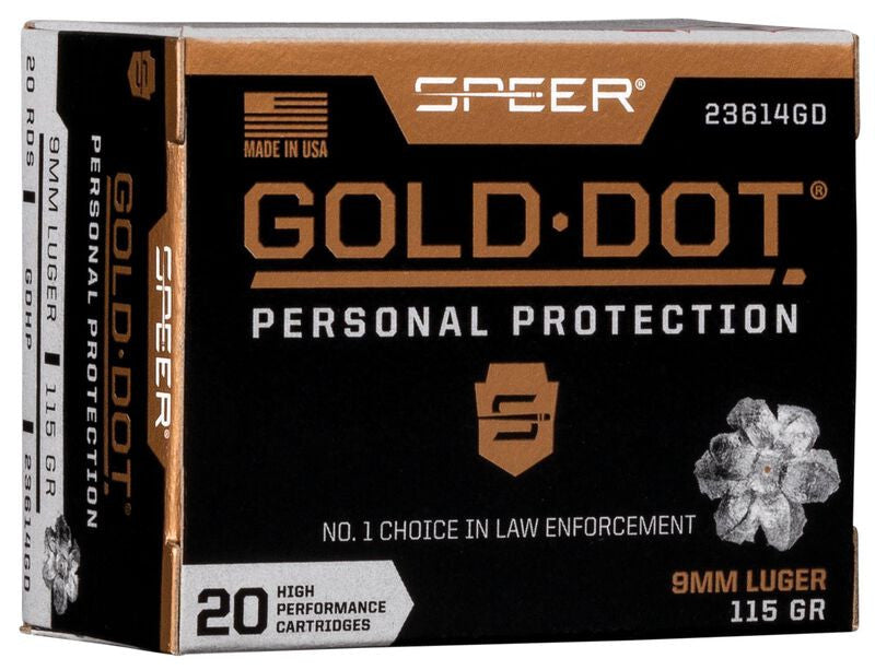 BALAS SPEER GOLD DOT - 9MM. - 115 GRAINS - GDHP (4)