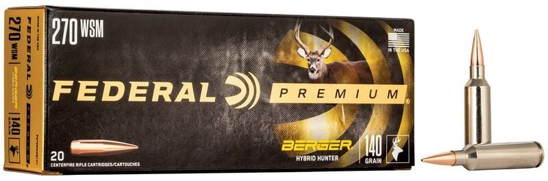 BALA FEDERAL BERGER HIBRID HUNTER - 270 WSM - 140 GRAINS
