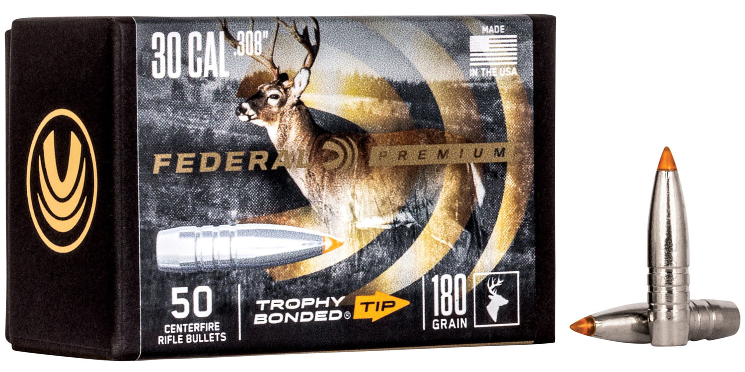 PUNTAS DE BALA FEDERAL TROPHY BONDED TIP - .308" - 180 GRAINS