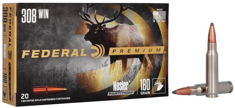 BALA FEDERAL Nosler Partition - 308 Win. - 180 grains & 308 Win. - 180 grains