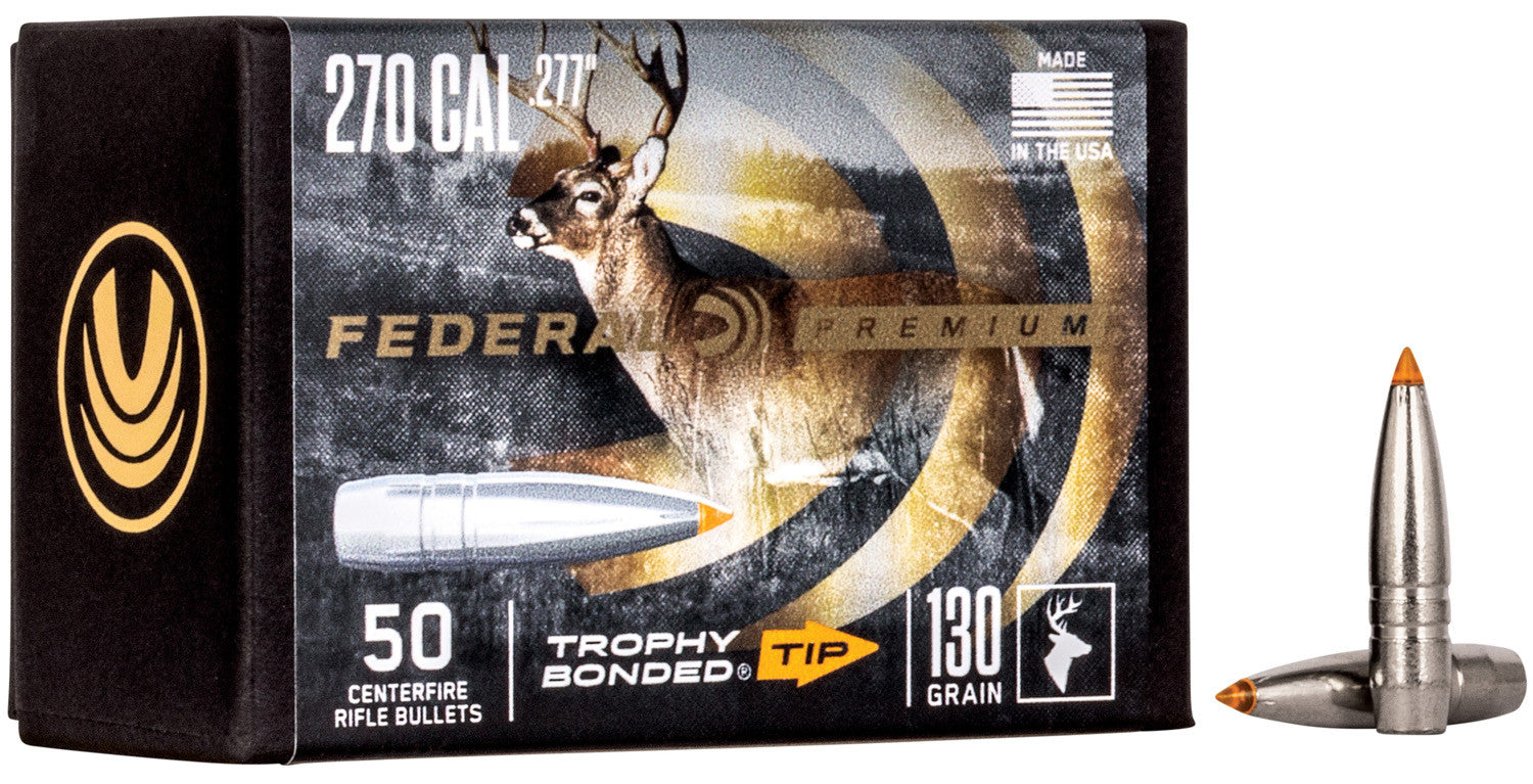 PUNTAS DE BALA FEDERAL TROPHY BONDED TIP - .277" - 130 GRAINS