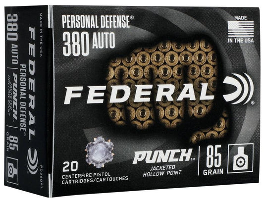BALA FEDERAL PERSONAL DEFENSE PUNCH - 9MM. CORTO - 85 GRAINS - JHP