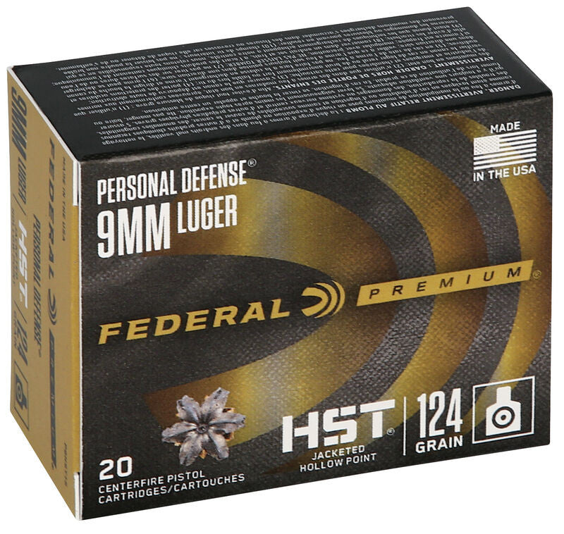 BALA FEDERAL PERSONAL DEFENSE HST - 9MM. - 124 GRAINS - JHP (3)