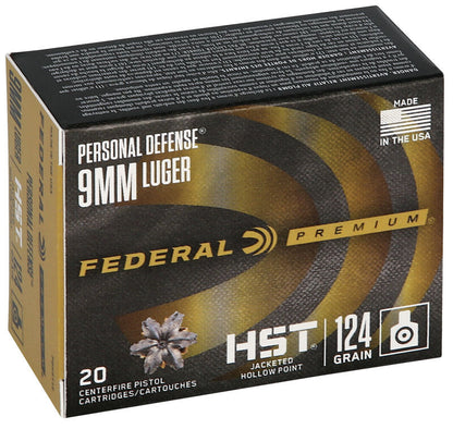 BALA FEDERAL PERSONAL DEFENSE HST - 9MM. - 124 GRAINS - JHP (3)