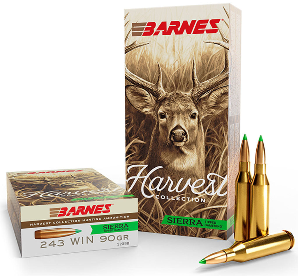 BALAS BARNES HARVEST COLLECTION SIERRA TIPPED GAMEKING - 243 WIN. - 90 GRAINS