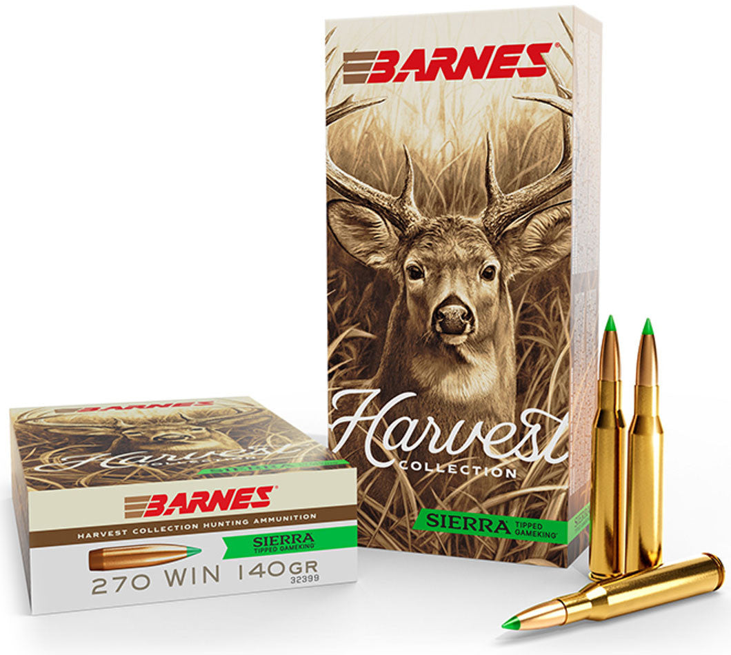 BALAS BARNES HARVEST COLLECTION SIERRA TIPPED GAMEKING - 270 WIN. - 140 GRAINS
