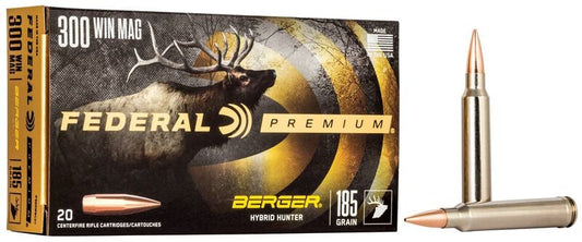 BALA FEDERAL BERGER HIBRID HUNTER - 300 WIN. MAG. - 185 GRAINS