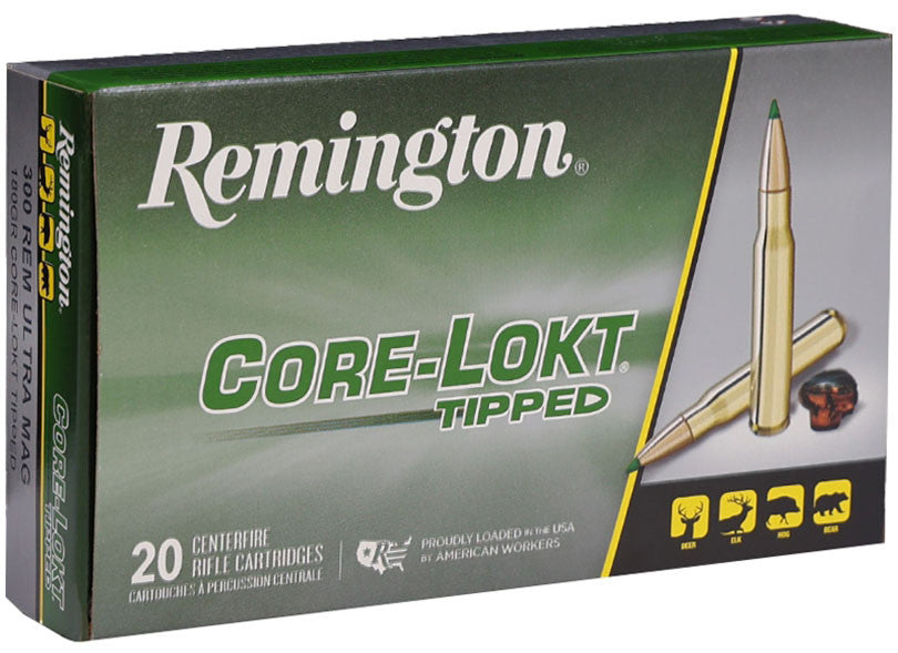 BALA REMINGTON CORE-LOKT TIPPED - 300 RUM & 180 grains