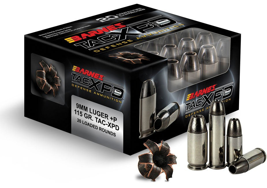 BALAS BARNES TAC-XPD - 9MM +P - 115 GRAINS