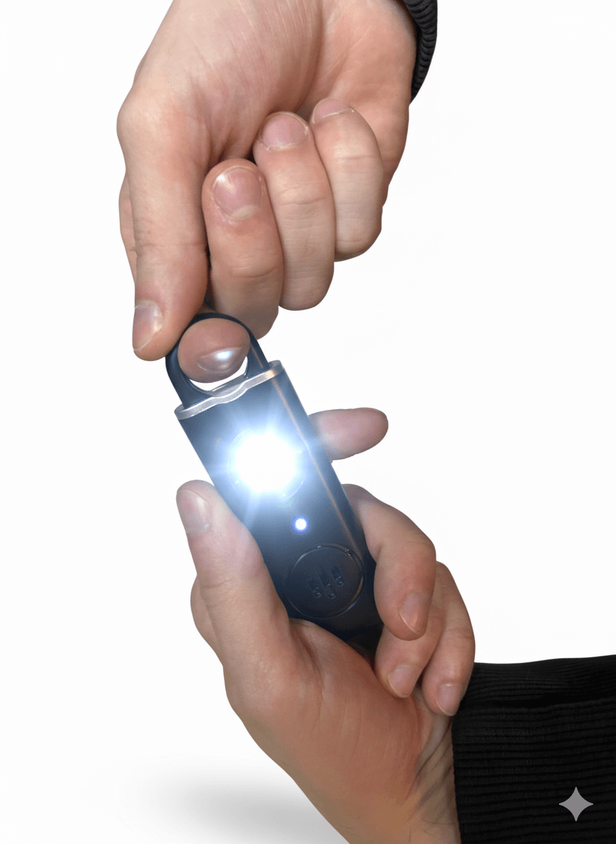 ALARMA PERSONAL & STROBE LIGHT GAMO (2)