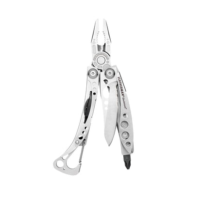 LEATHERMAN SKELETOOL & Skeletool Black & Silver sin funda & Skeletool con funda Nylon