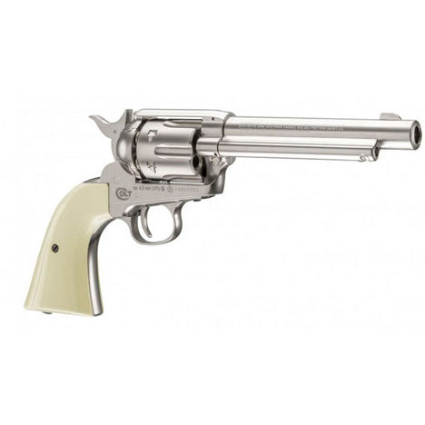 REVOLVER COLT PEACEMAKER NIQUEL BLANCO (1)