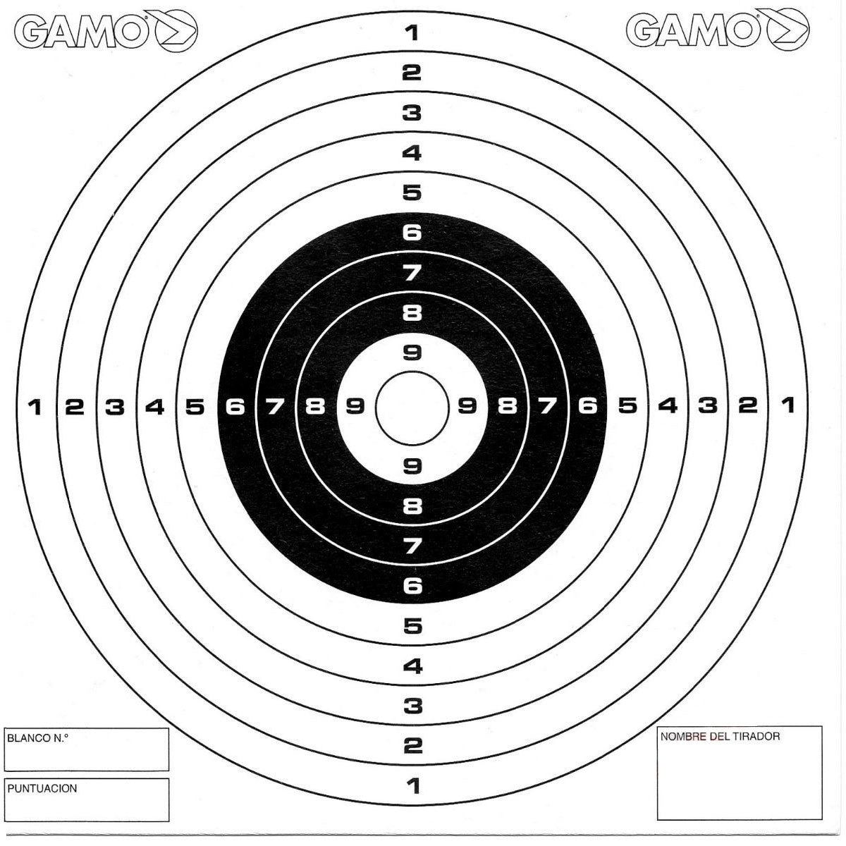 DIANAS COMPETICIÓN PISTOLA GAMO