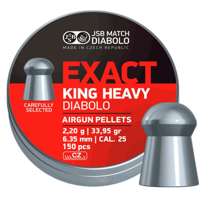 BALINES COMETA EXACT KING HEAVY CAL. 6,35MM (150 ud)