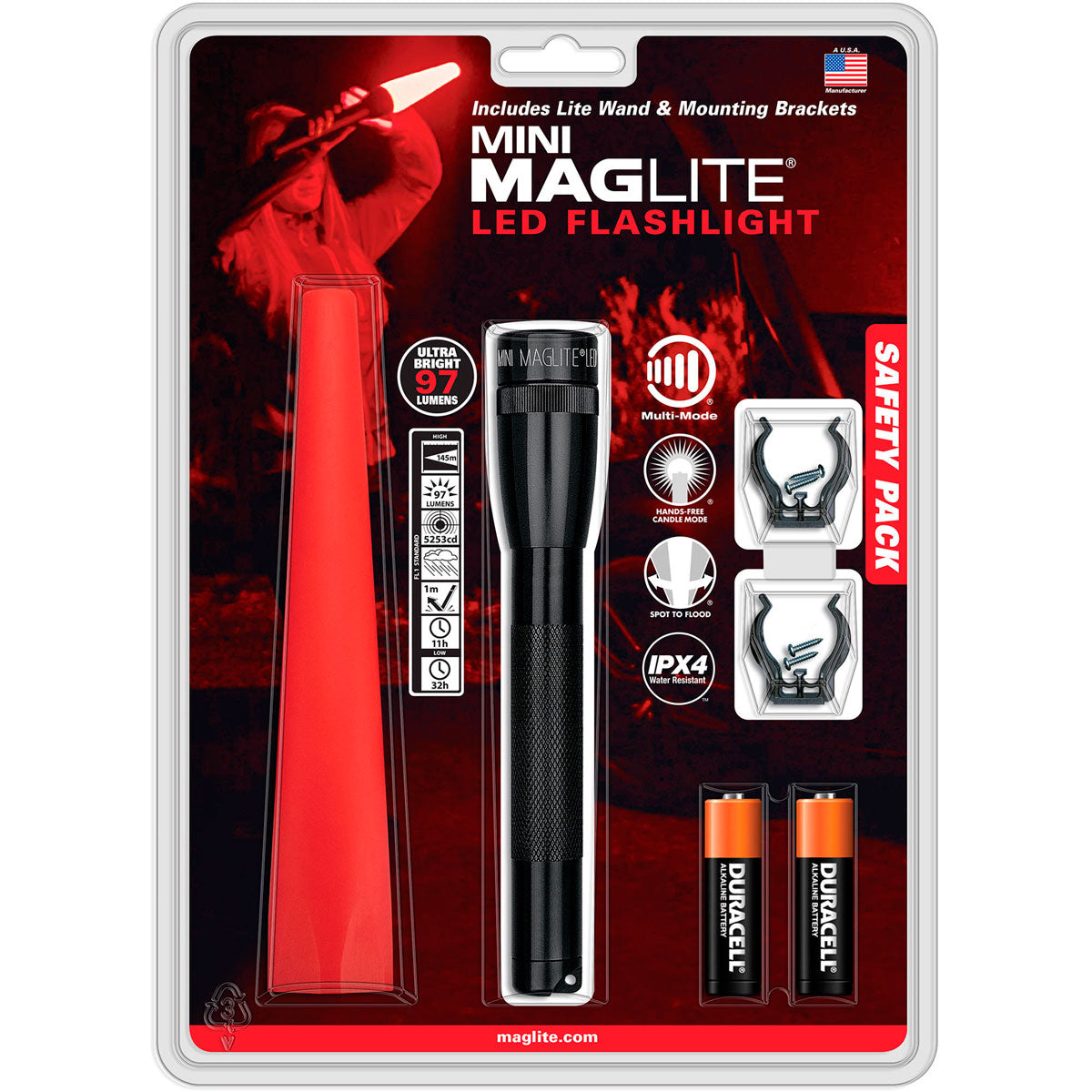 EQUIPO DE EMERGENCIA MAGLITE & LED 2AA