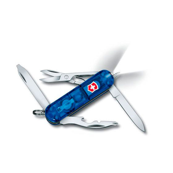 NAVAJA VICTORINOX MIDNITE MANAGER (2) & Victorinox Midnite Manager azul transparente