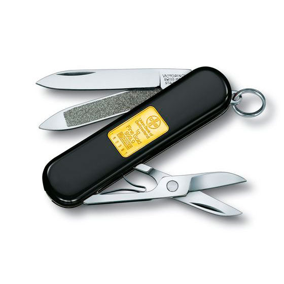 NAVAJA VICTORINOX CLASSIC CON ORO 1G