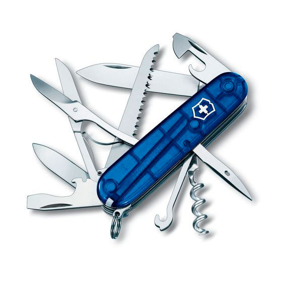 NAVAJA VICTORINOX HUNTSMAN (2) & Victorinox Huntsman azul transparente