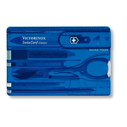 VICTORINOX SWISS CARD (2) & Victorinox Swiss Card azul transparente