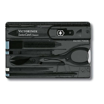 VICTORINOX SWISS CARD (3) & Victorinox Swiss Card negra transparente