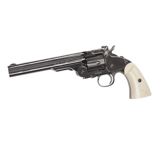 REVOLVER ASG SCHOFIELD 6" PLATED STEEL CO2