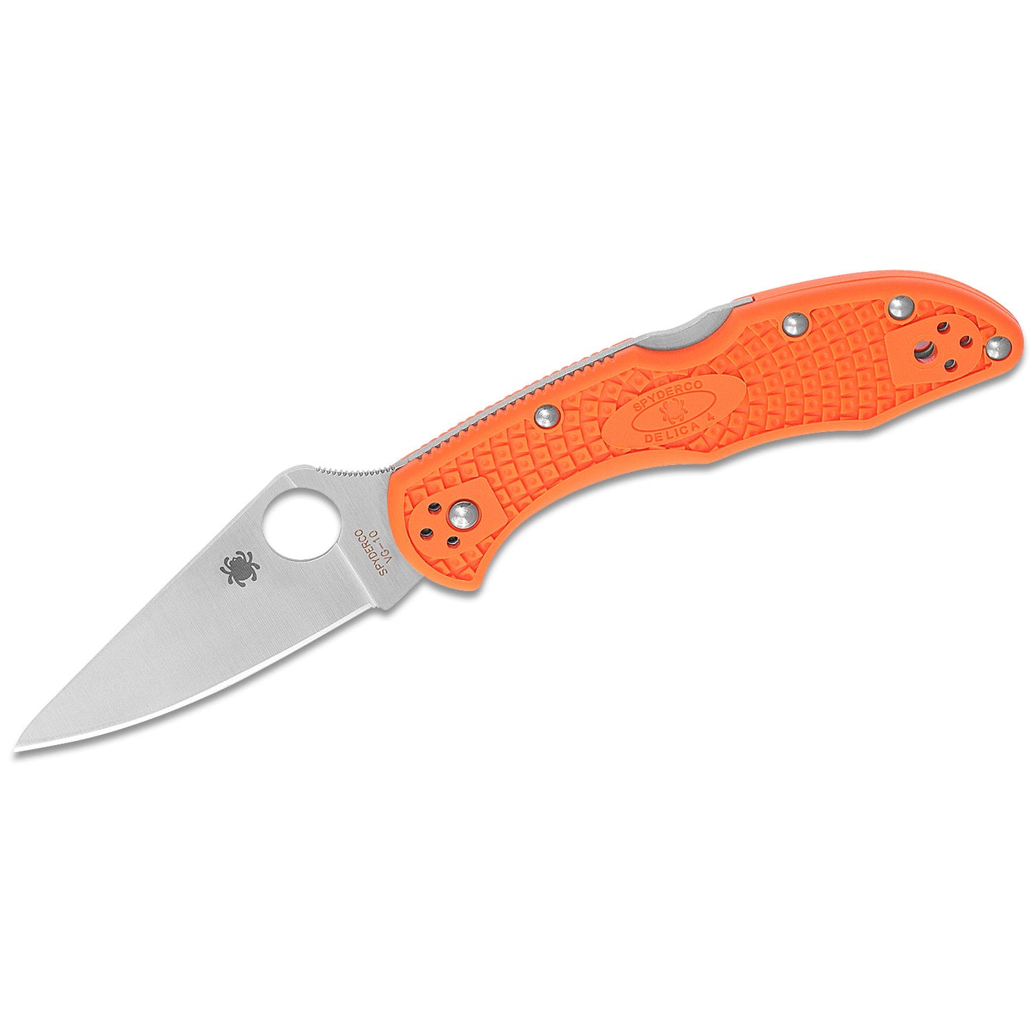 NAVAJA SPYDERCO DELICA 4 LIGHTWEIGHT FRN (6) & Naranja