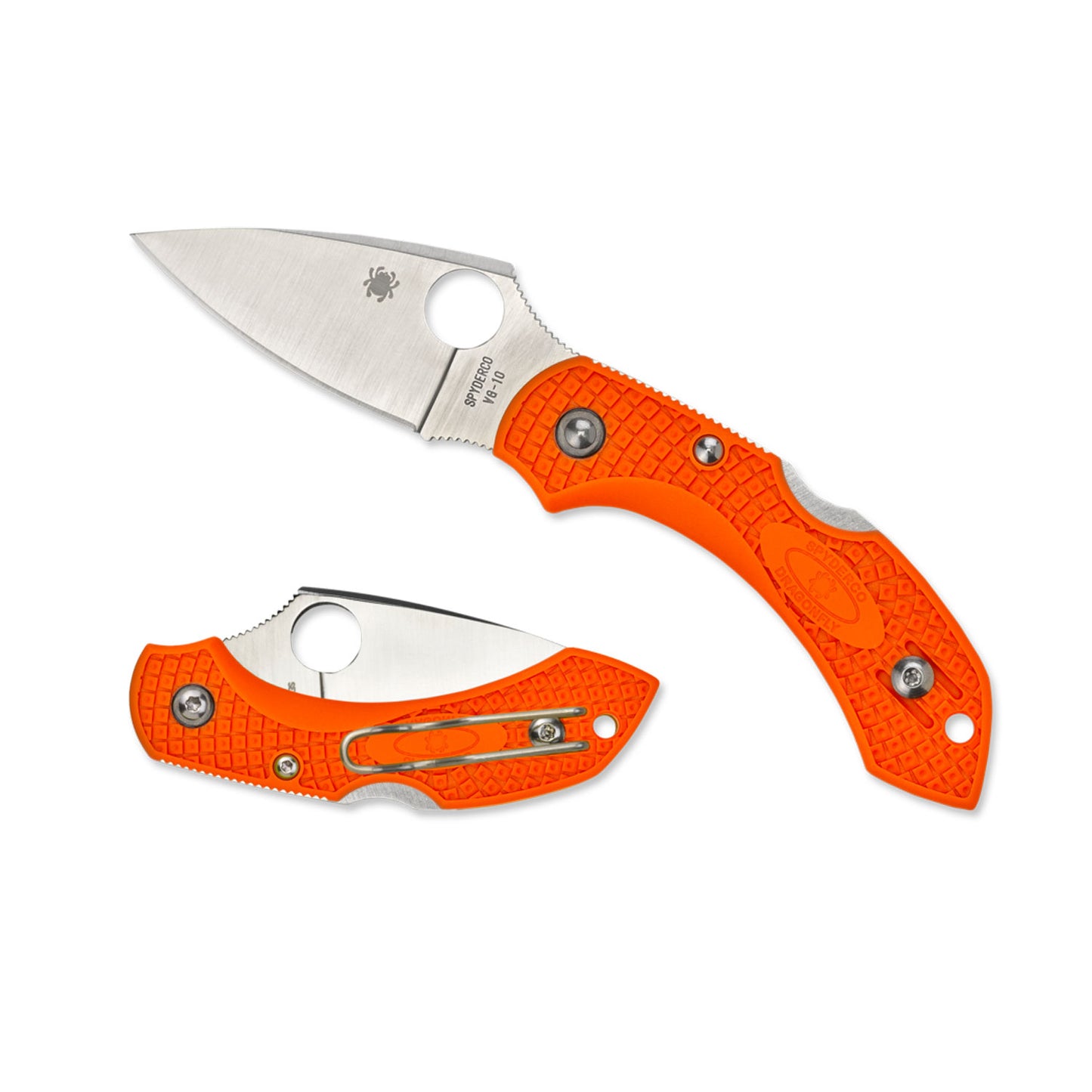 NAVAJA SPYDERCO DRAGONFLY 2 FRN ORANGE (1)