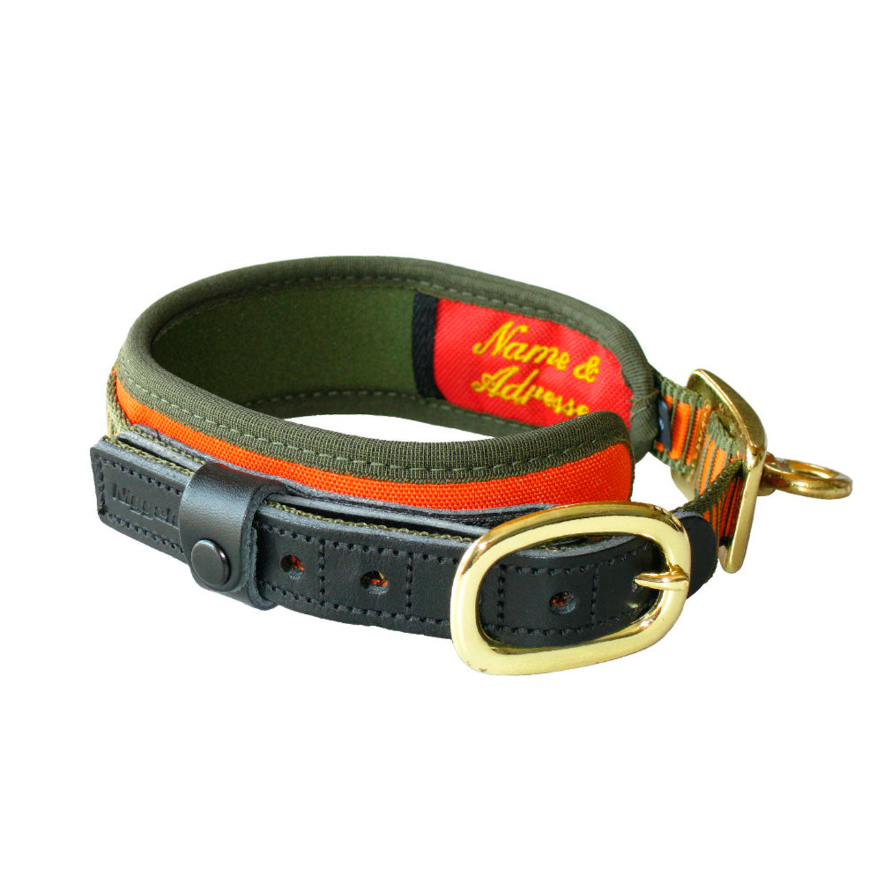 COLLAR DELUXE NARANJA PARA PERROS NIGGELOH