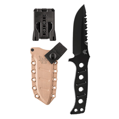 CUCHILLO BENCHMADE ADAMAS (1) & Black funda marrón