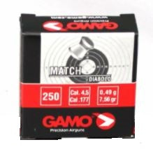 BALINES GAMO MATCH CAJA CARTON CAL. 4,5MM (250 ud)