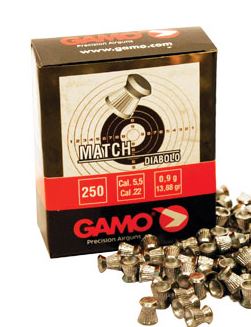 BALINES GAMO MATCH CAJA CARTON CAL. 5,5MM (250 ud)